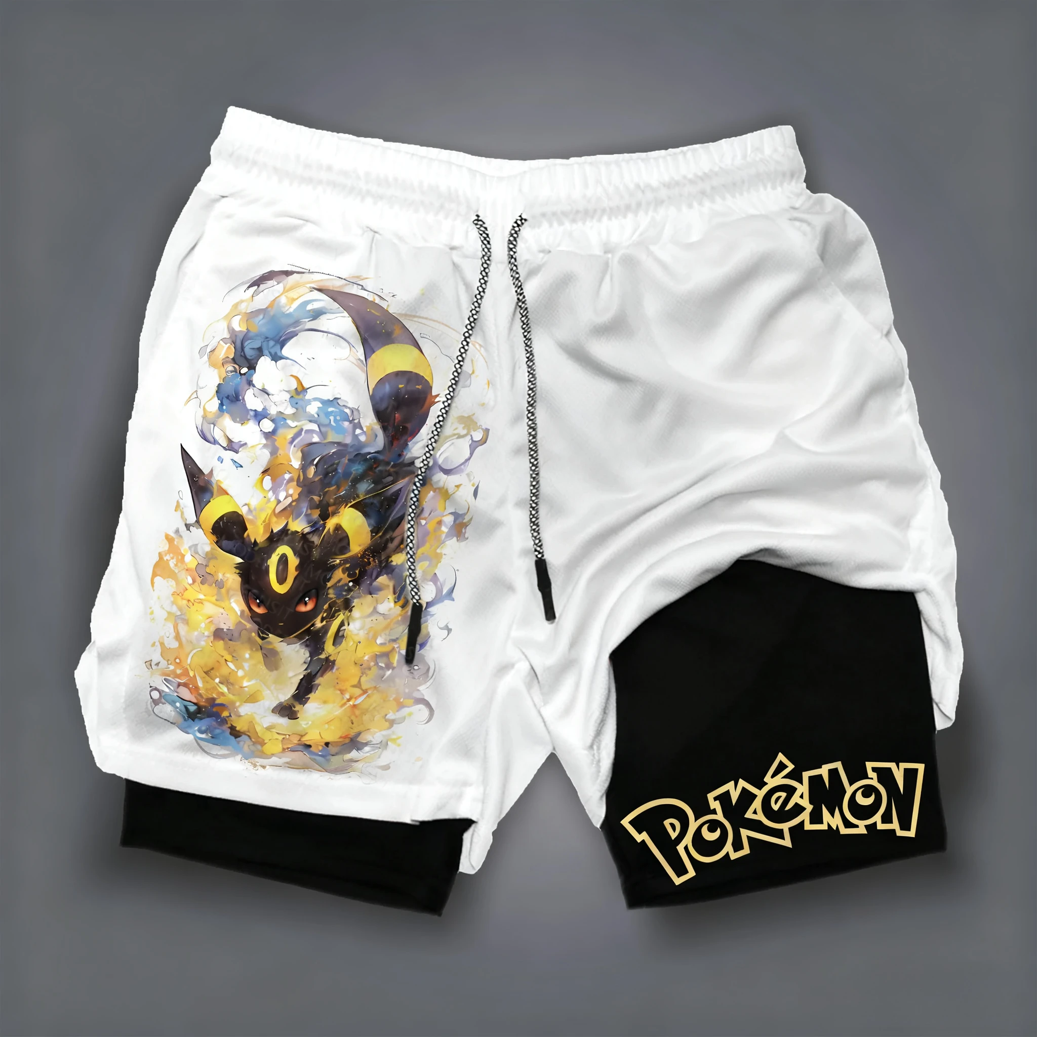 Quick Anime Cosplay - Shorts de sport 2-en-1 Pokémon Anime