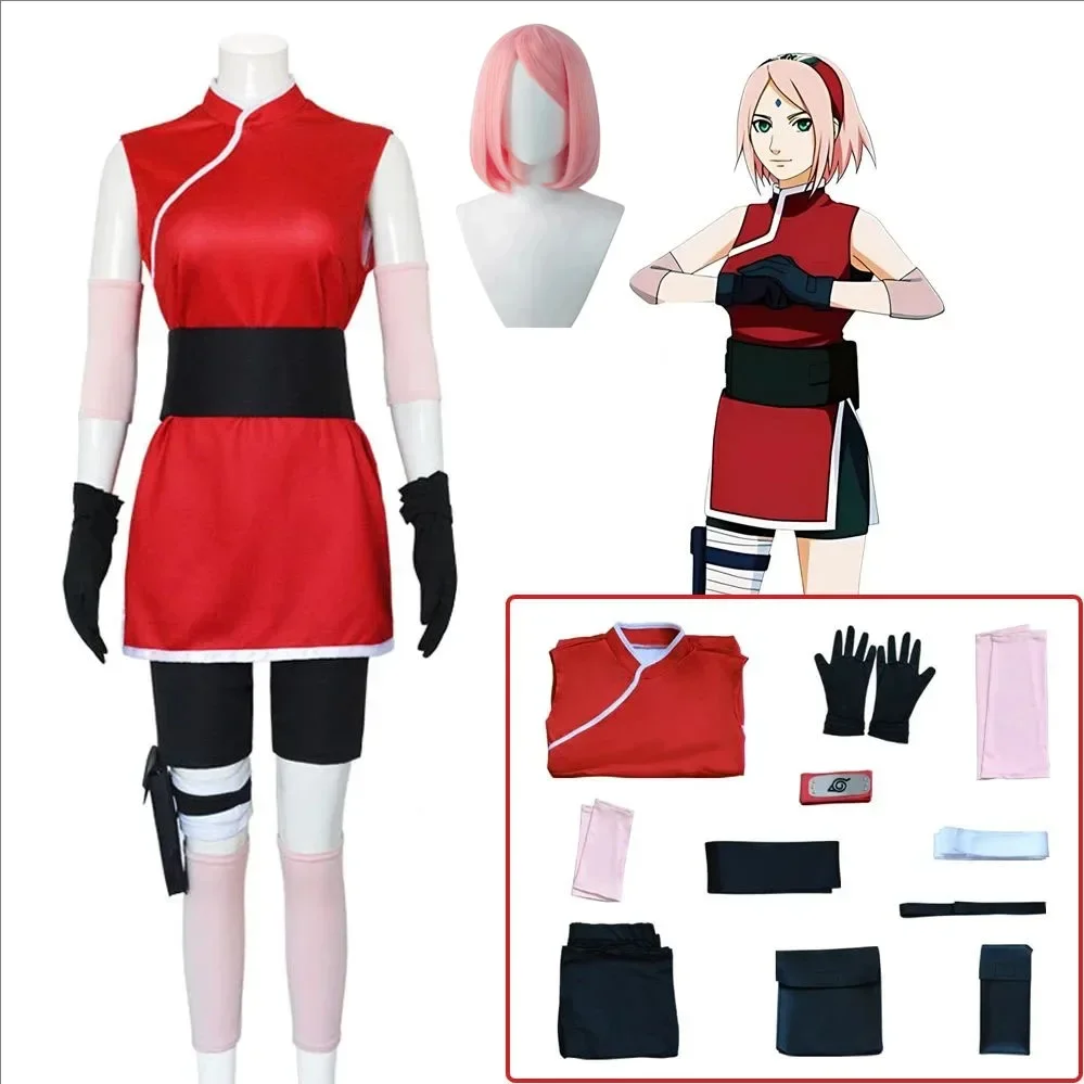Anime Cosplay Ninja - Costume de cosplay Haruno Sakura 2026