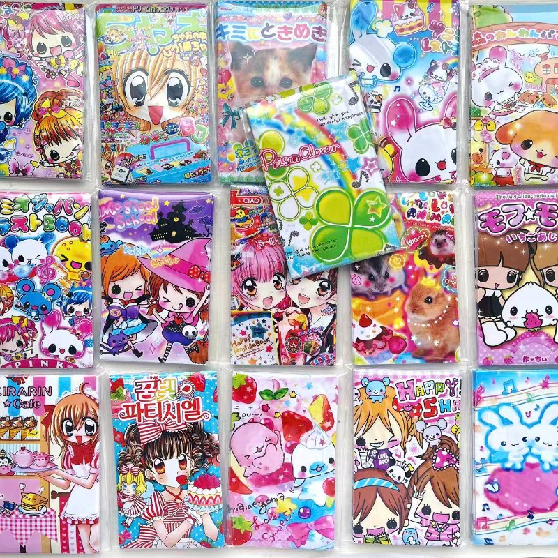 Anime Cosplay Thick - 20 autocollants/paquet Heisei Rétro Anime Fille,