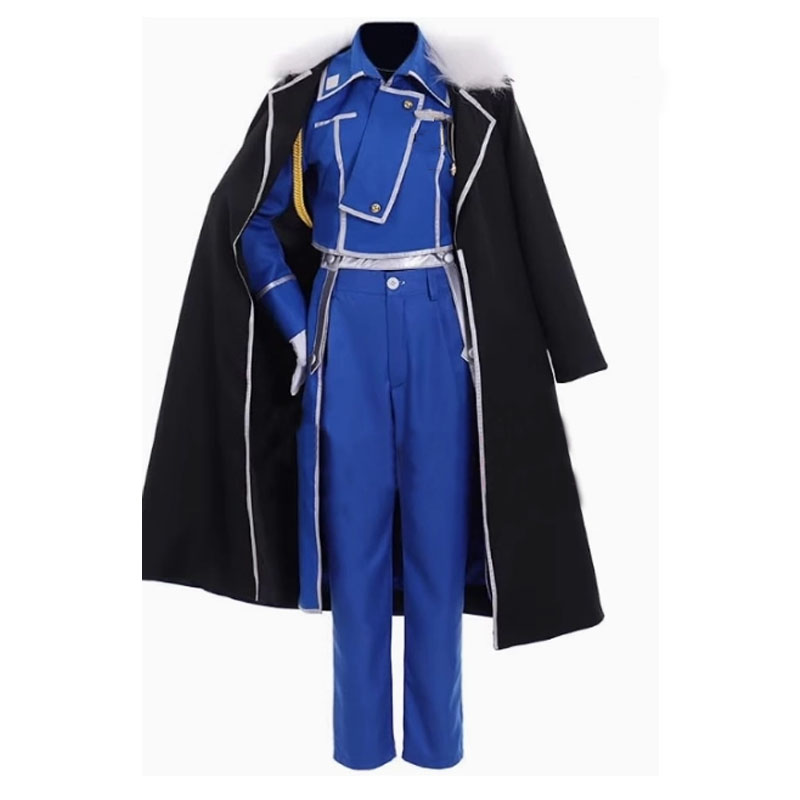 Fullmetal Alchemist Coat - Costume de Cosplay alchimiste Roy Mustang,