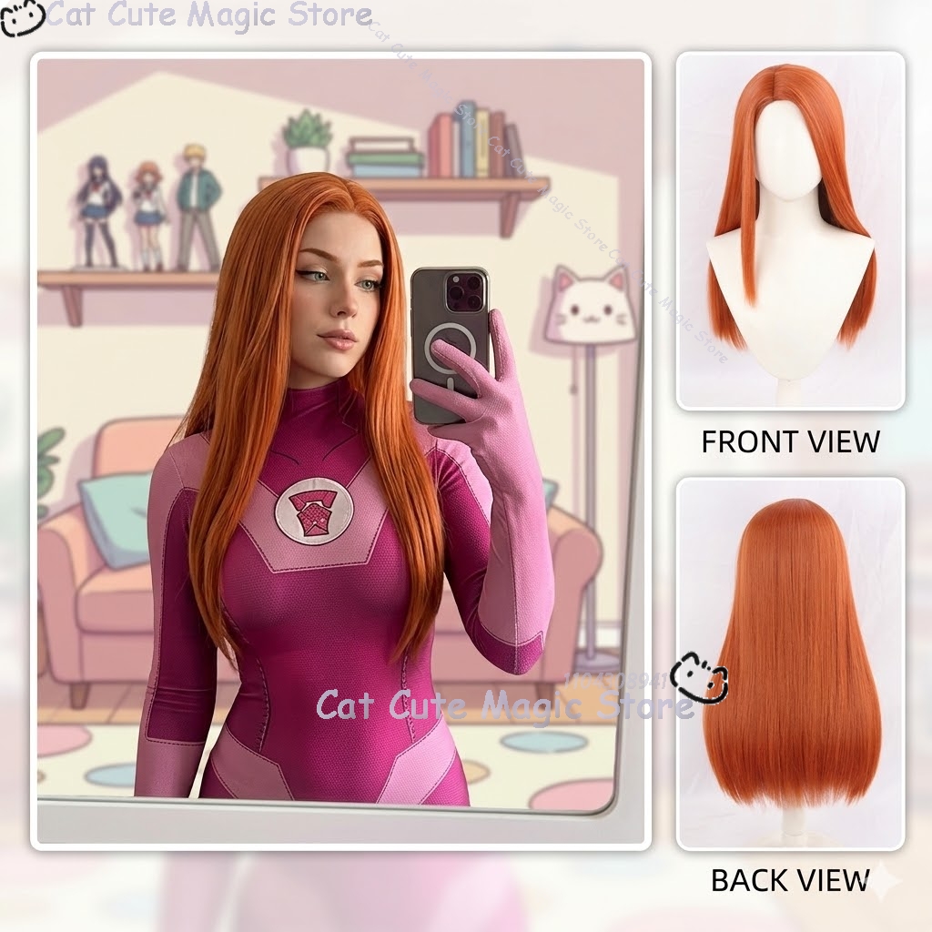 Anime Cosplay Orange Hair - Costume de Cosplay Samantha Eve Wilkins
