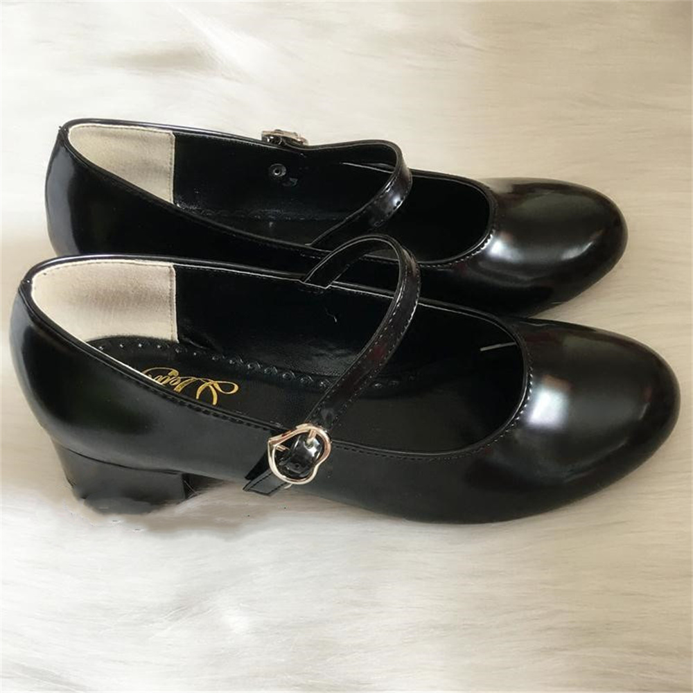 Anime Cosplay Korean Girl - Chaussures Plates à Talons Bas et