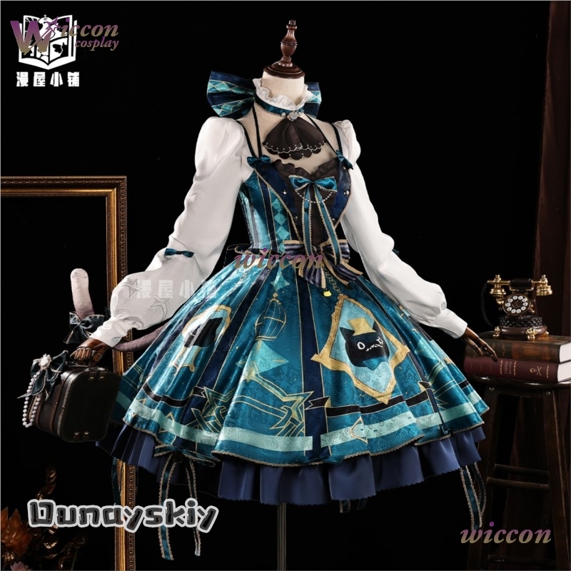 Anime Cosplay Korean Girl - Genshin Impact coréen-café Collaboration Lynette Cosplay