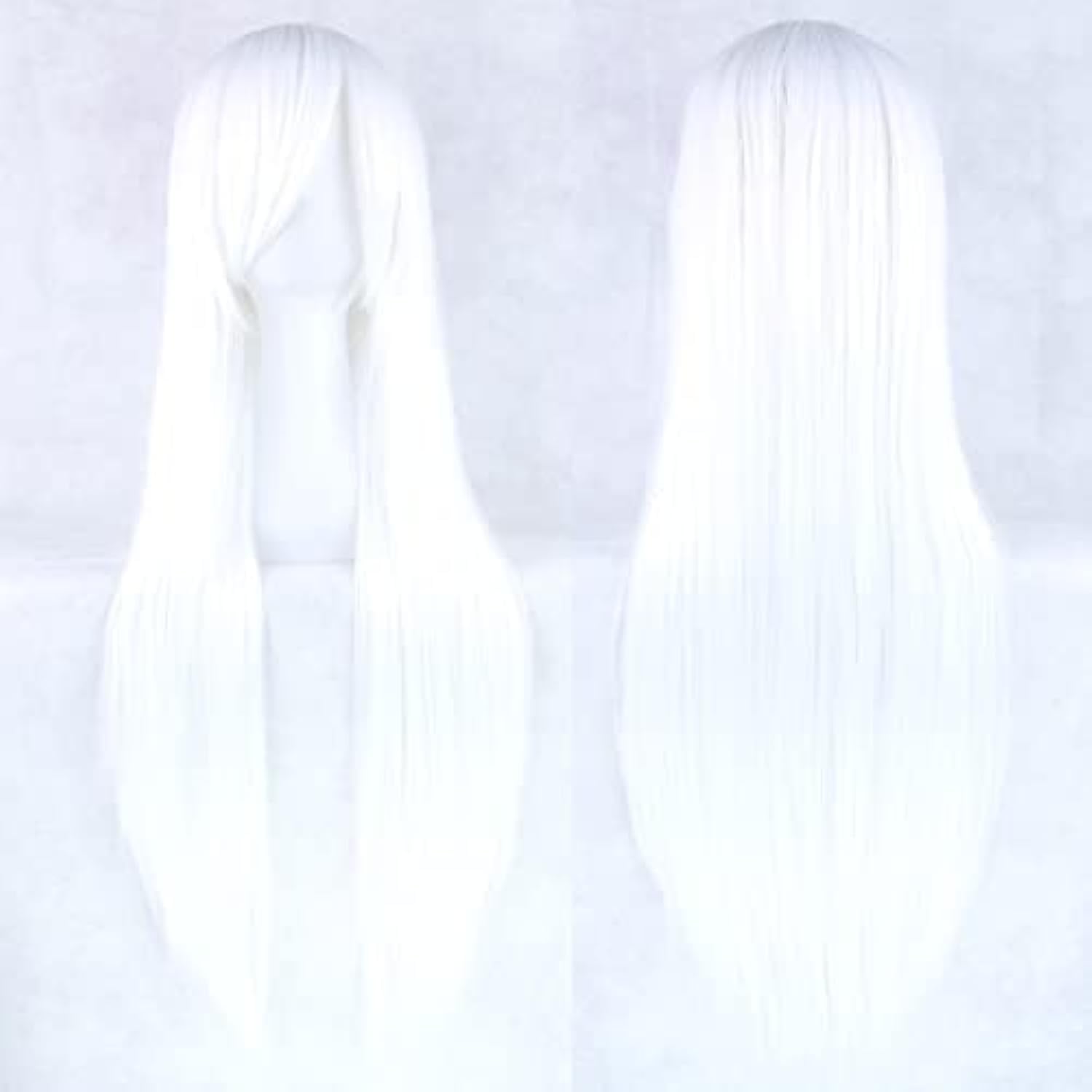 Cosplay Anime White Hair - Perruques de Cosplay naturelles longues et