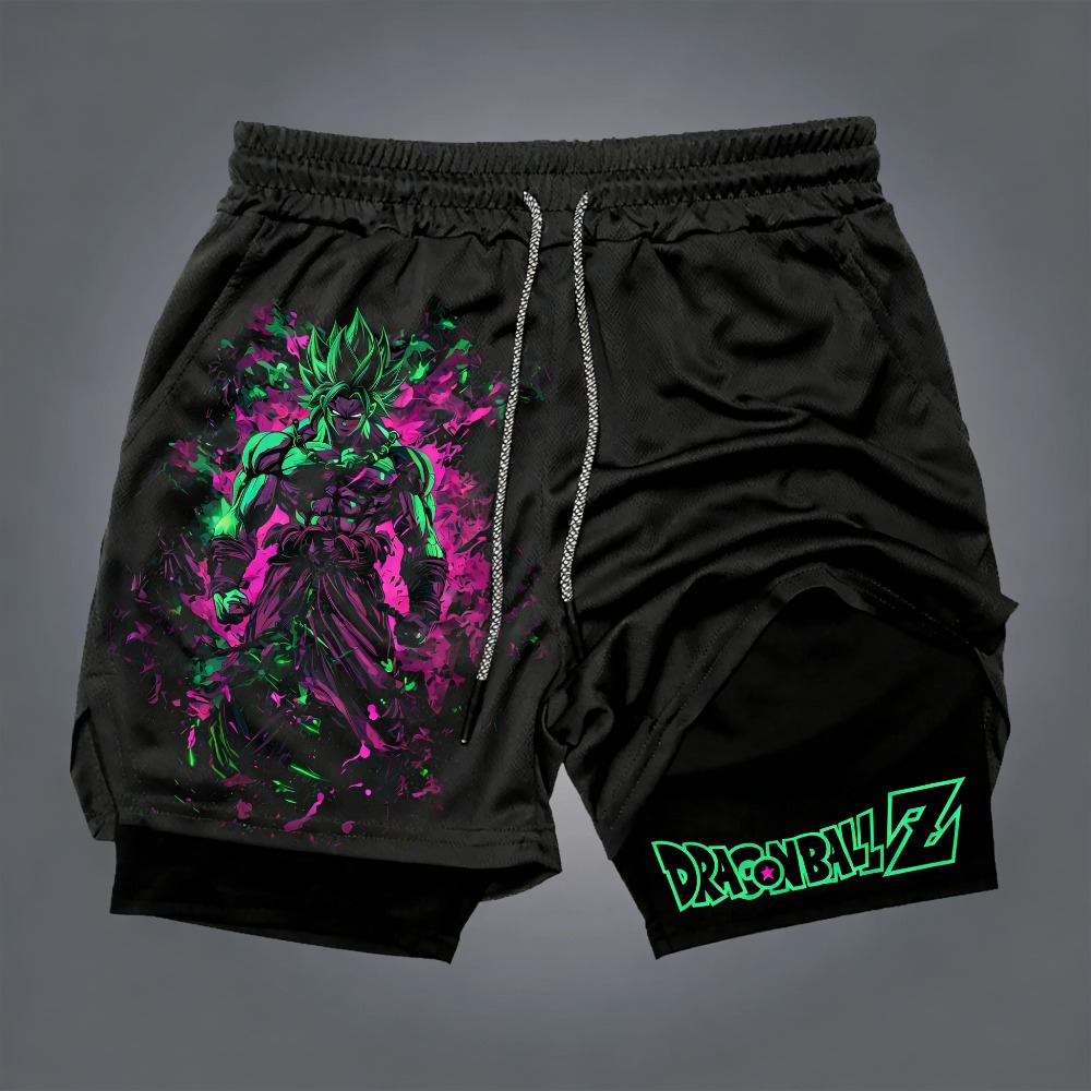 Quick Anime Cosplay - Shorts Dragon Ball Broli unisexe, imprimé