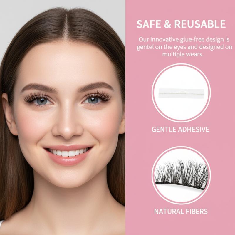 6 rangées de faux cils segment - Anime Cosplay Thick avis et prix