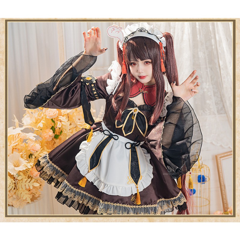 Jeu Genshin Impact Hu Tao femm - Anime Cosplay Maid avis et prix