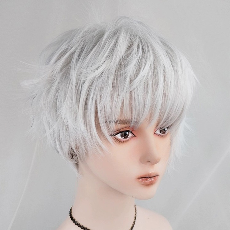Perruque de cosplay anime, che - Cosplay Anime White Hair avis et prix