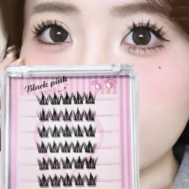 6 rangées de faux cils segment - Anime Cosplay Thick avis et prix