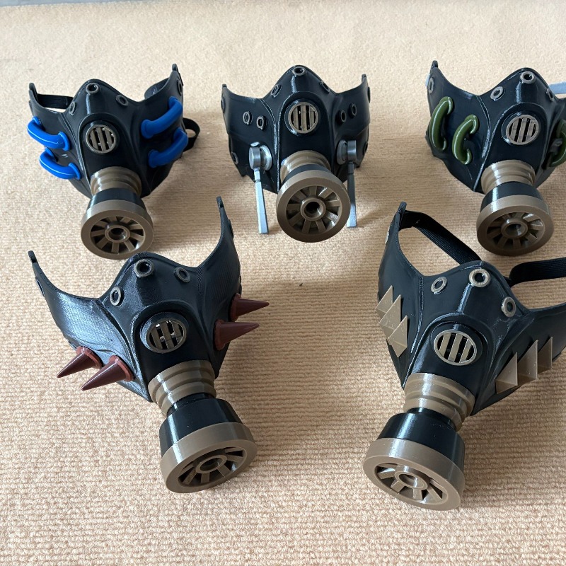 Masque à gaz noir imprimé en 3 - Anime Cosplay Mask avis et prix