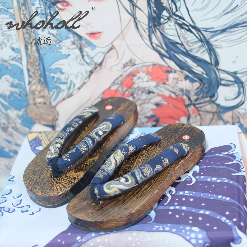 Sabots en bois pour hommes et  - Anime Cosplay Thick avis et prix