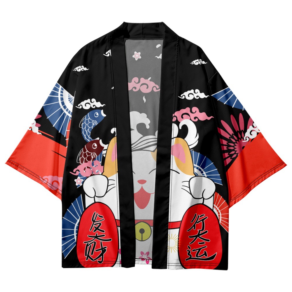 Yukata Cosplay chat imprimé Ca - Asian Cosplay Anime avis et prix
