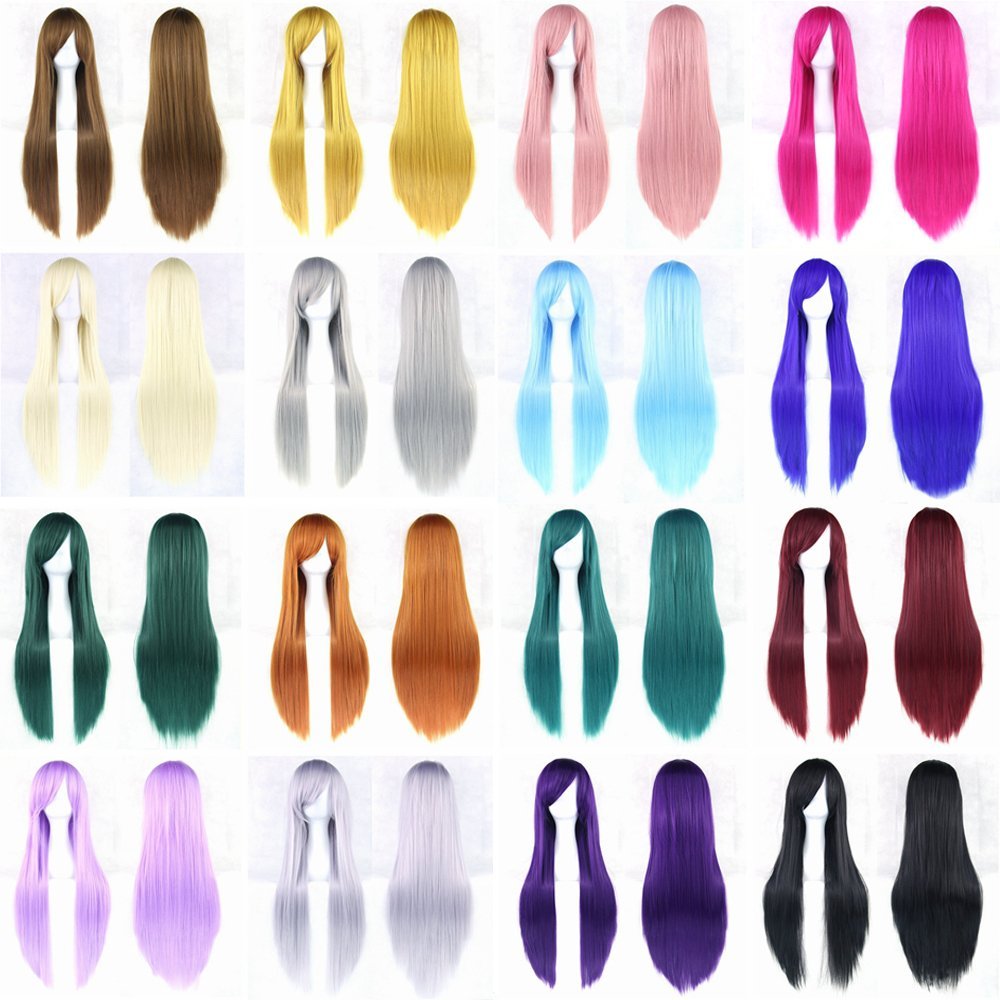 Perruques de Cosplay naturelle - Cosplay Anime White Hair avis et prix